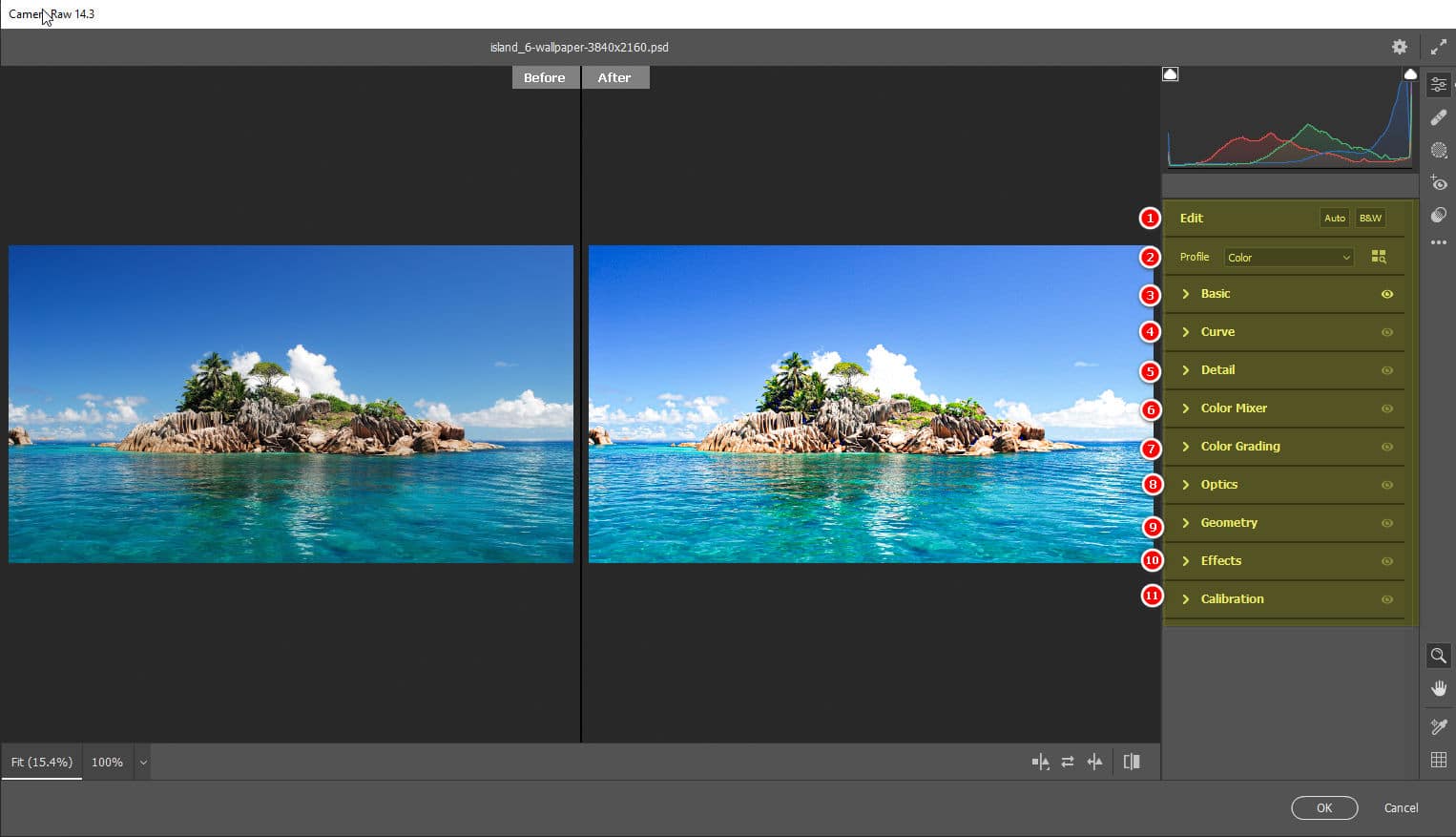 Hướng dẫn sử dụng camera raw trong photoshop mới nhất 2 huong dan su dung camera raw