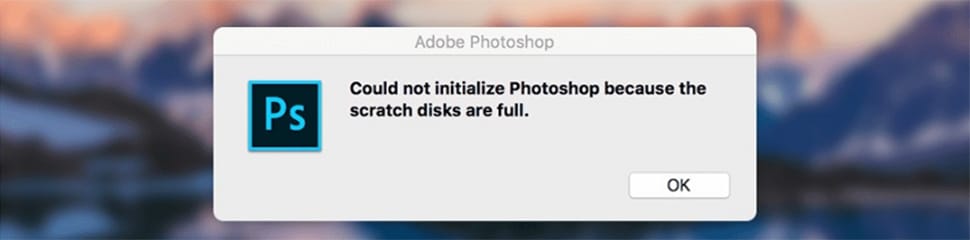 Khắc phục lỗi scratch disk are full trong photoshop 2 Sửa 2 lỗi hay gặp nhất trong photoshop