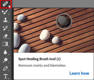 Cách sử dụng Spot Healing Brush Tool Photoshop 2 Brush Tool Photoshop