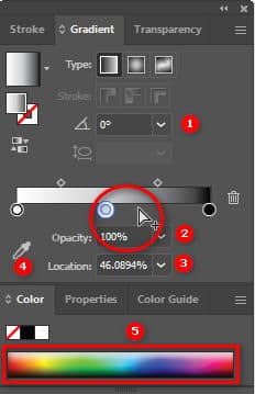 Hướng dẫn sử dụng công cụ Gradient tool Illustrator 13 Công cụ Gradient tool Illustrator