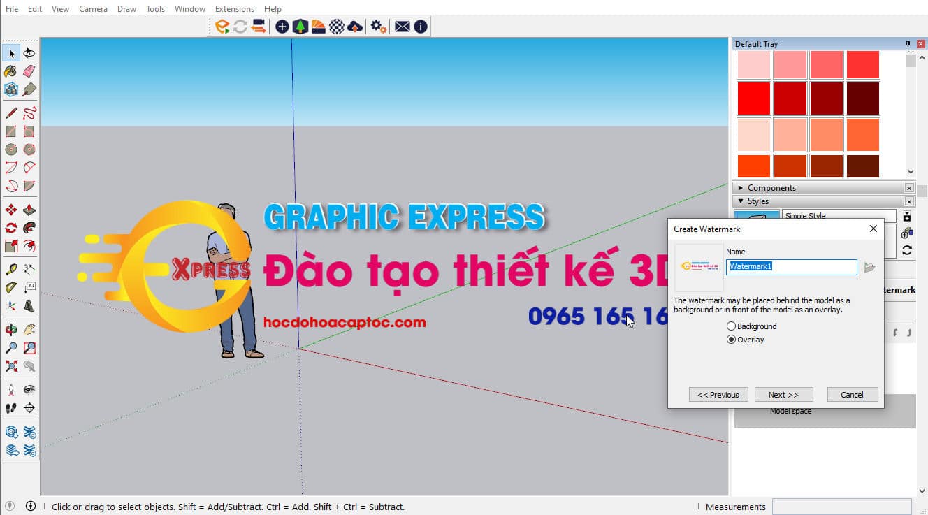 Hướng dẫn Setting sketchup khi lần đầu cài đặt 8 Setting sketchup