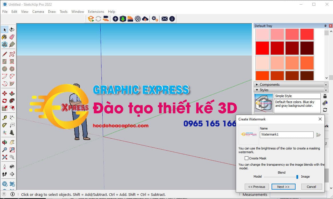 Hướng dẫn Setting sketchup khi lần đầu cài đặt 9 Setting sketchup