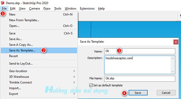 Hướng dẫn Setting sketchup khi lần đầu cài đặt 12 Setting sketchup