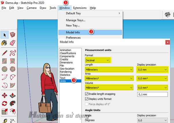 Hướng dẫn Setting sketchup khi lần đầu cài đặt 3 Setting sketchup
