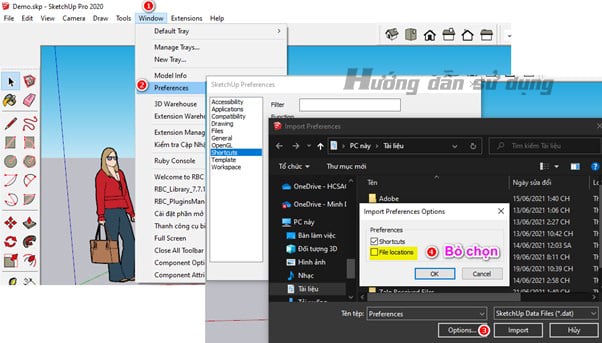 Hướng dẫn Setting sketchup khi lần đầu cài đặt 5 Setting sketchup