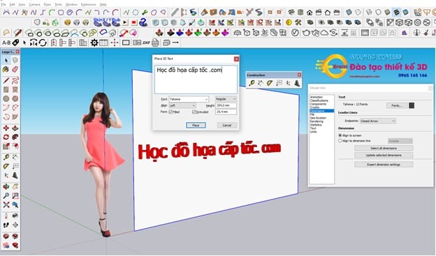 Cách sử dụng công cụ trong sketchup 8 Cách sử dụng công cụ trong sketchup
