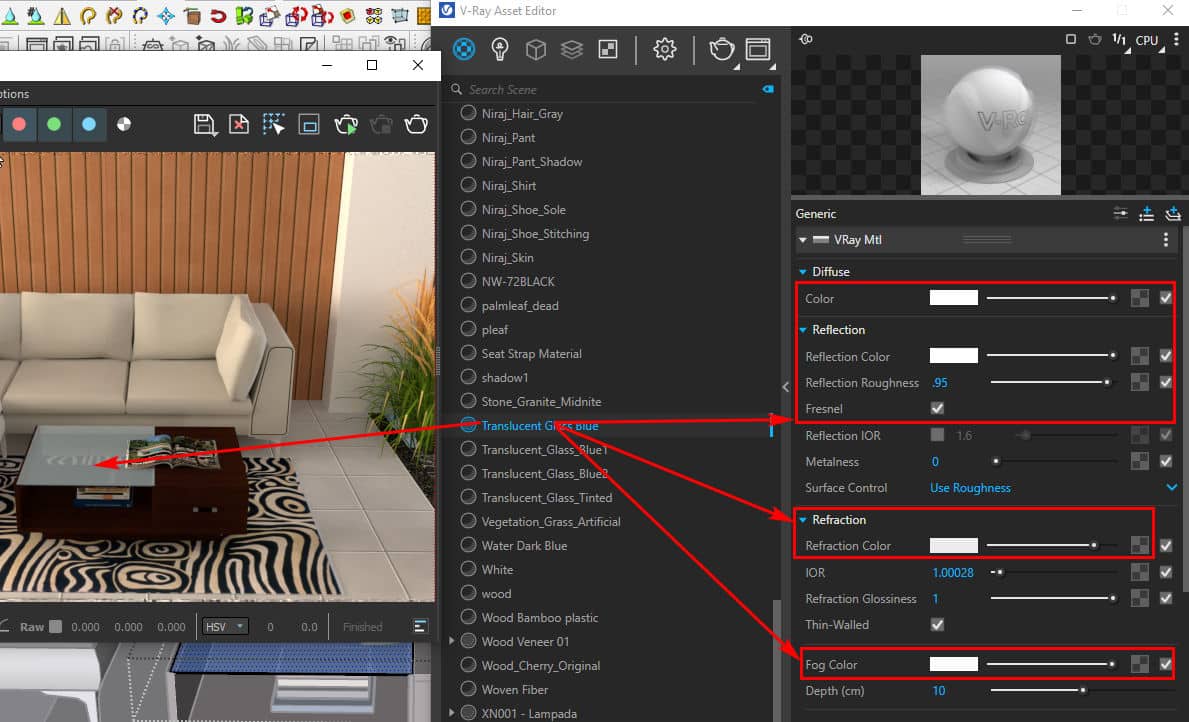 Cách tạo vật liệu cơ bản trong vray Sketchup 13 Cách tạo vật liệu cơ bản trong vray