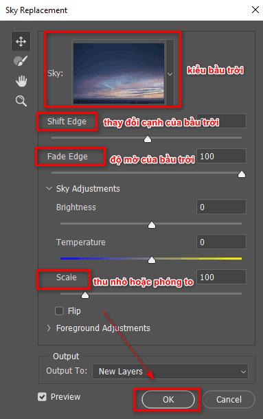 Chọn bầu trời phù hợp với bức hình Chọn bầu trời phù hợp với bức hình