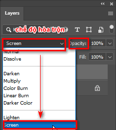 Bước 6: Hòa trộn Layer Bước 6: Hòa trộn Layer