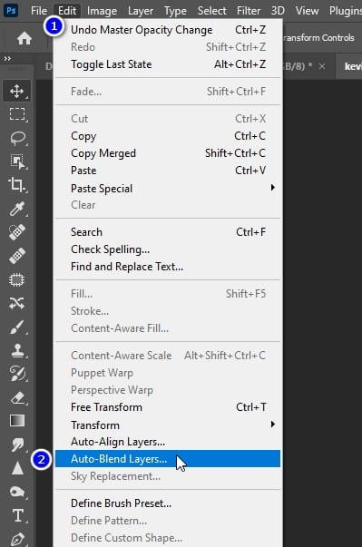 Cách ghép hình hài hước bằng Photoshop 10 Auto-blend