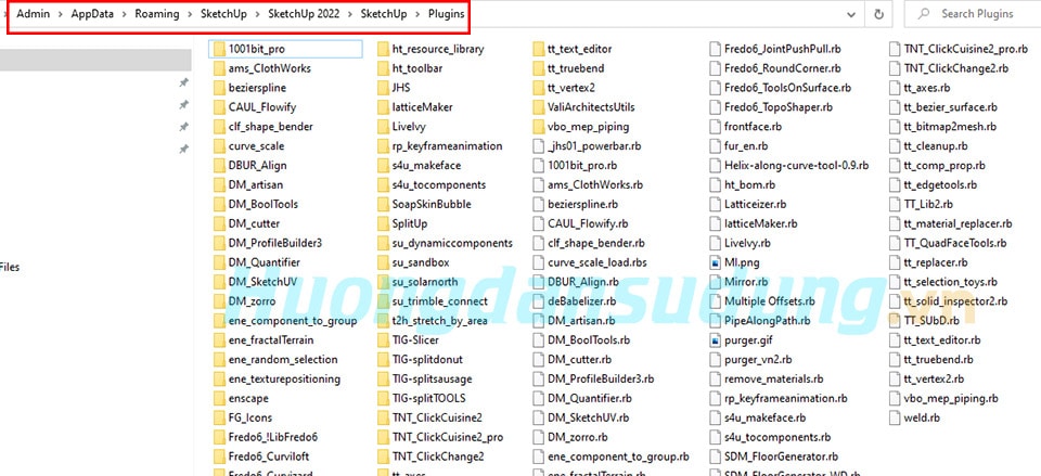 Cách xóa plugin sketchup Cách xóa plugin sketchup