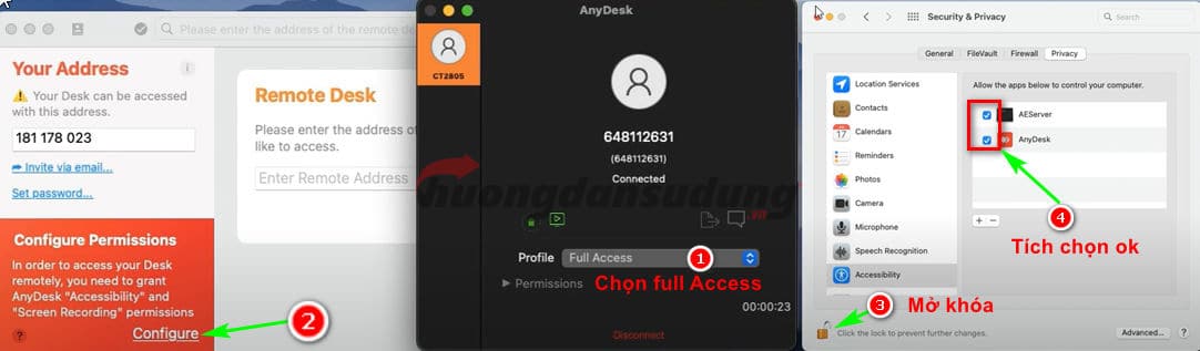Dịch vụ cài macbook online 8 Cách cài anydesk
