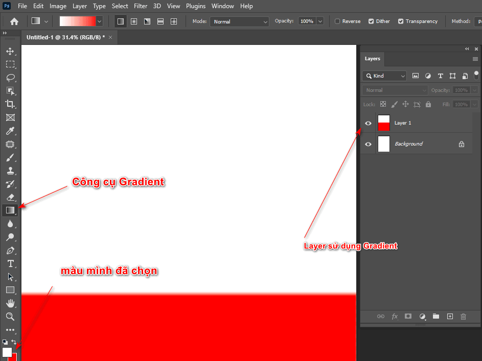 Cách tạo background trong Photoshop cực đơn giản 2 Cách tạo background trong Photoshop cực đơn giản