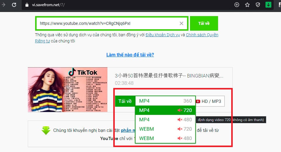 5 Cách Tải Video YouTube chi tiết vô cùng đơn giản và chất lượng nhất 4 Tải Video YouTube Về Bằng Trình Duyệt Web