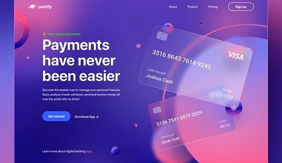 Cách sử dụng gradient trong thiết kế 3 Gradient cho website