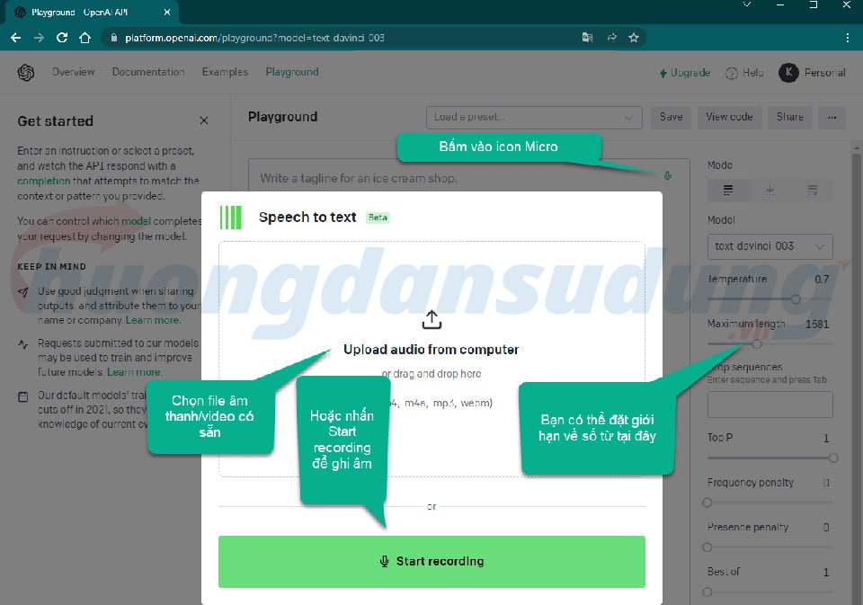 Cách tạo nội dung tự động bằng Playground Open Ai miễn phí 5 tạo nội dung tự động bằng Playground