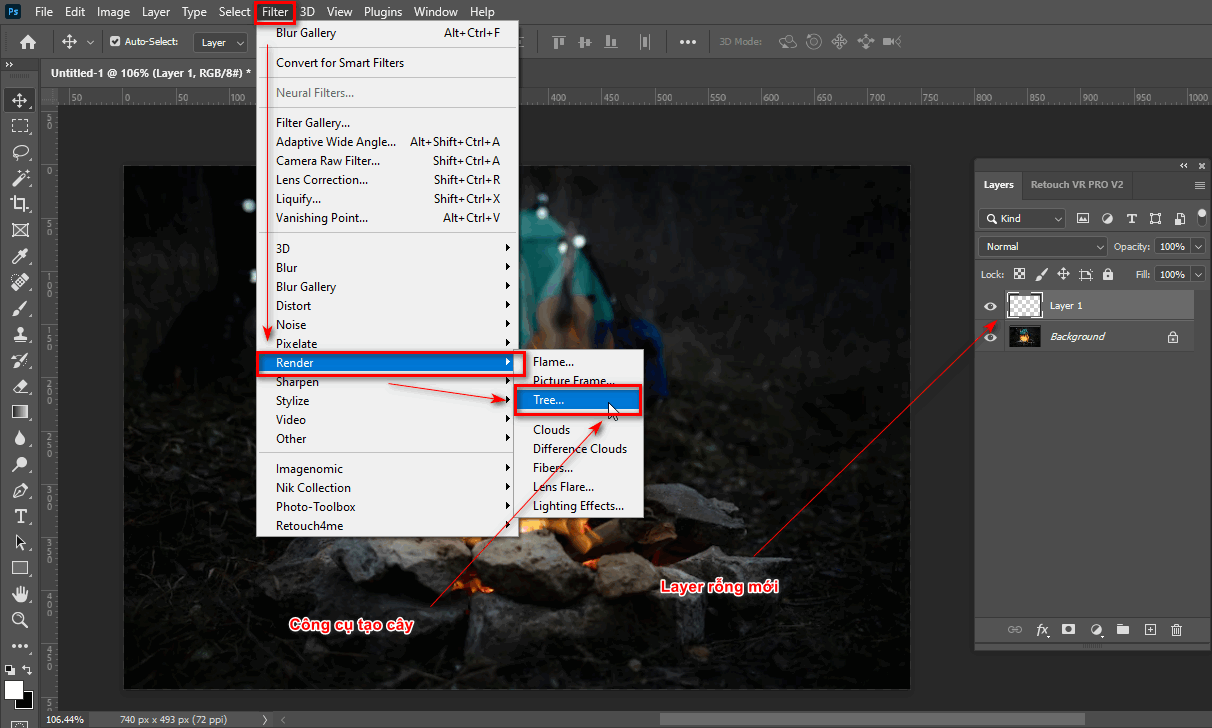 Cách tạo một bức tranh đẹp trong photoshop 10 Cách tạo một bức tranh đẹp trong photoshop