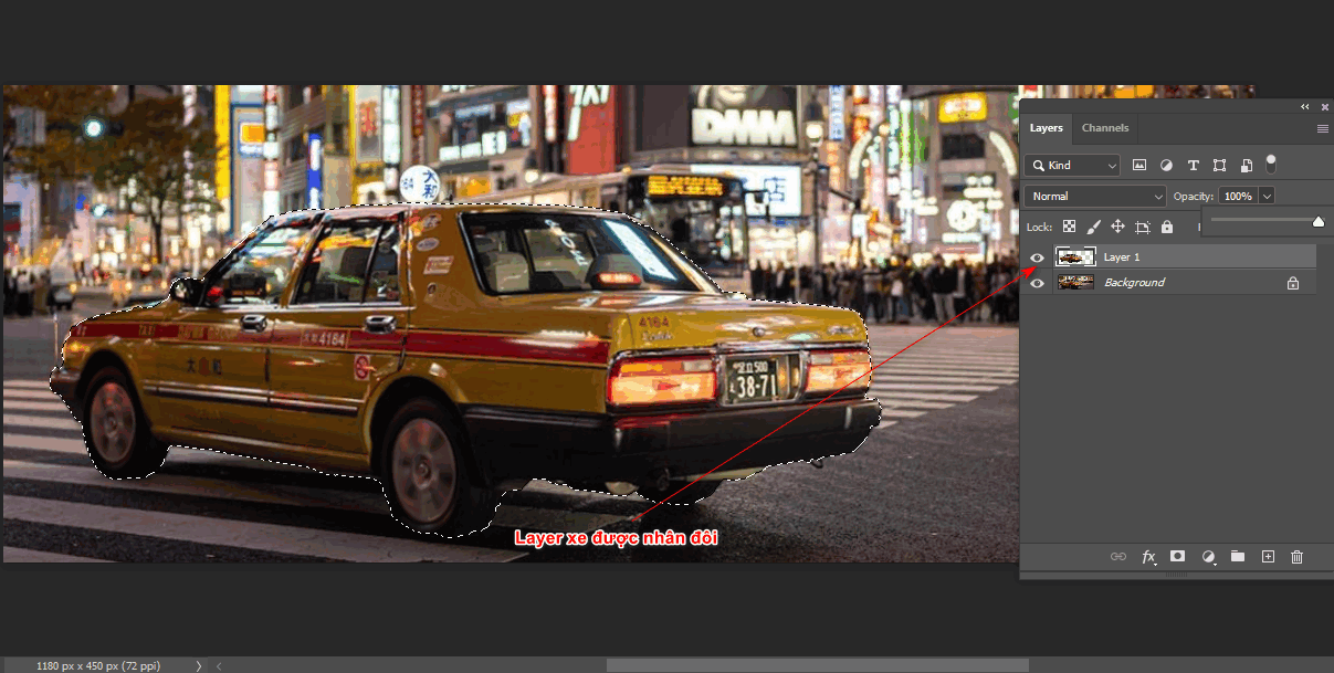 4 Cách tạo hiệu ứng tốc độ trong photoshop 8 3 Cách tạo hiệu ứng tốc độ cho xe trong photoshop (phần 1)