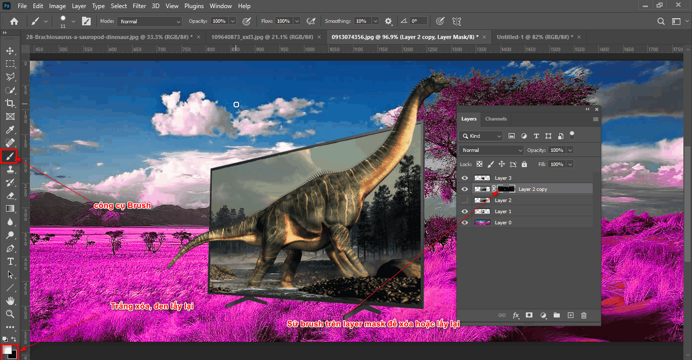 Cách tạo background 3D trong Photoshop 9 Cách tạo background dạng 3D trong Photoshop