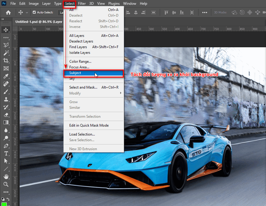3 Cách tạo hiệu ứng tốc độ trong photoshop 2 3 Cách tạo hiệu ứng tốc độ cho xe trong photoshop (phần 2)