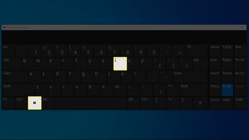 Bấm Win + I để mở Settings Bấm Win + I để mở Settings