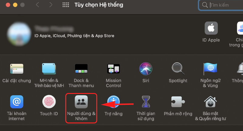 Chọn Người dùng và nhóm Chọn Người dùng và nhóm