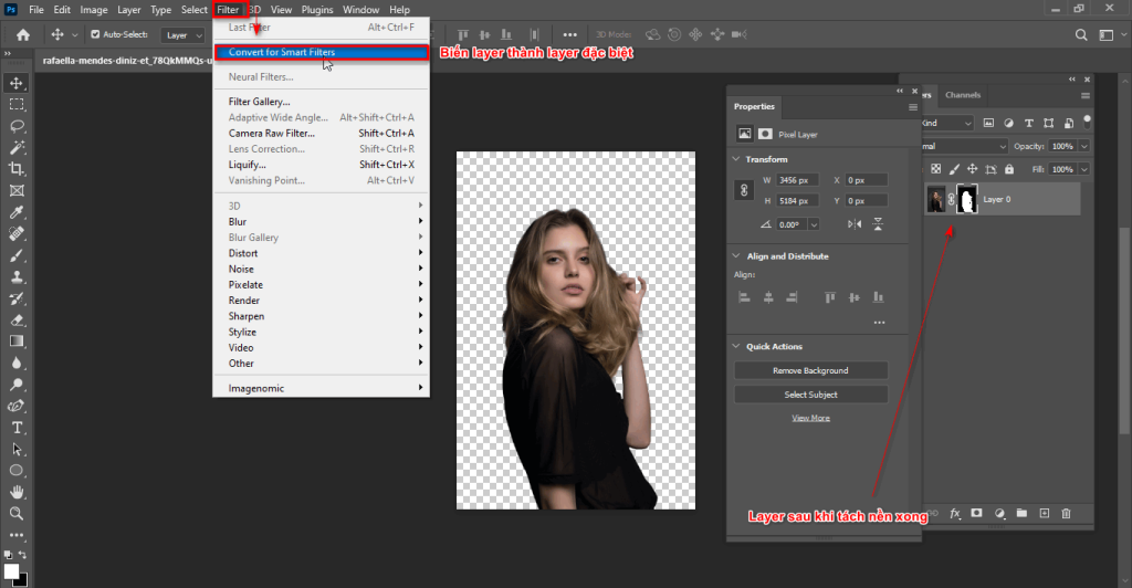 Cách tạo chân dung cổ điển trong Photoshop đơn giản 3 Tao anh trang den 2
