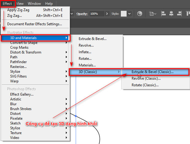 Cách tạo ruy băng trong illustrator 6 Cách tạo dãy ruy băng trong illustrator