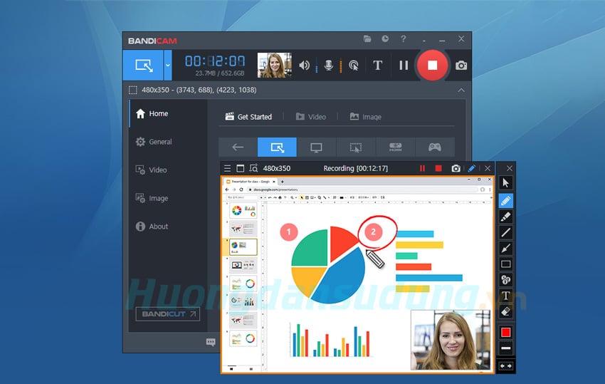 Top 5 những phần mềm quay video màn hình đỉnh nhất hiện nay 5 Quay video màn hình bằng bandicam