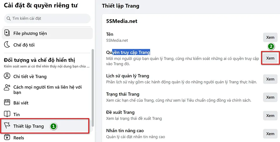 Cách phân quyền quản trị Fanpage Facebook 6 Cách phân quyền quản trị Fanpage Facebook