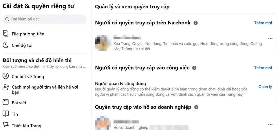 Cách phân quyền quản trị Fanpage Facebook 7 Cách phân quyền quản trị Fanpage Facebook