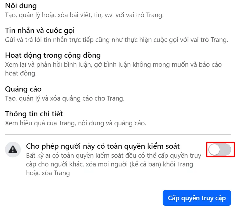 Cách phân quyền quản trị Fanpage Facebook 8 Cách phân quyền quản trị Fanpage Facebook